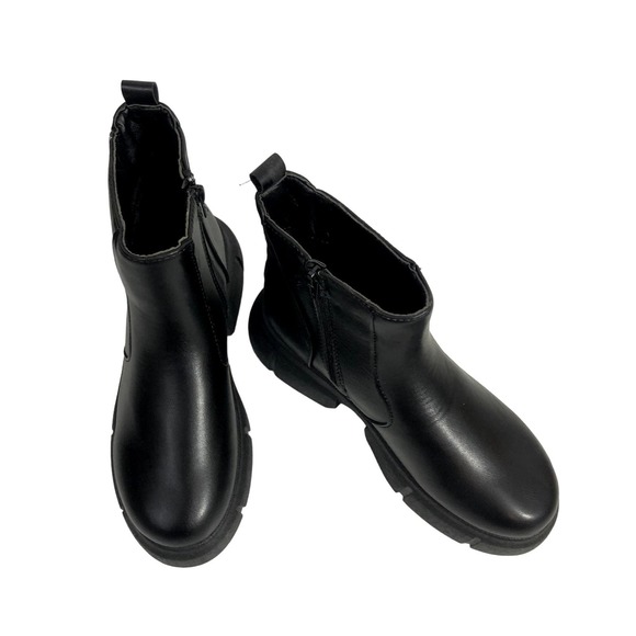 Y2K Godiva Lady Boots Women's Platform Black Round Toes Zip Size 7.5 Round Toes - Picture 8 of 8